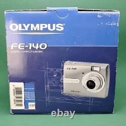 Boxed Mint Olympus FE-140 6.0MP Compact Digital Camera Fully Tested 1GB XD Card