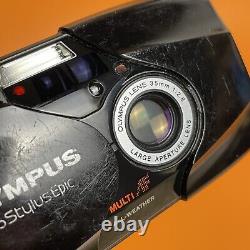 Classic Tested Black Olympus MJU II 35mm Point And Shoot Film Camera
