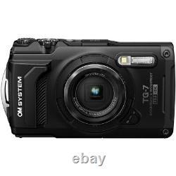 OM SYSTEM Tough TG-7 Waterproof Digital Compact Camera Black