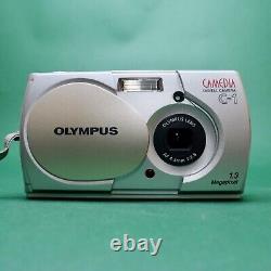 Olympus C-1 Retro Digital Camera 1.3MP Silver Mint Condition 4mb SM Card Working