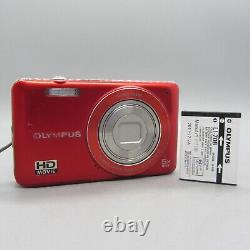 Olympus Digital Camera VG-120 14.0MP Red Tested