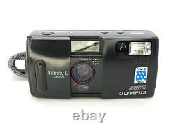 Olympus Infinity II Quartz Date (AF-1 Super) Compact 35mm Film Camera + Strap