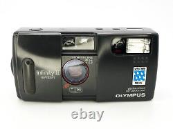 Olympus Infinity II Quartz Date (AF-1 Super) Compact 35mm Film Camera + Strap