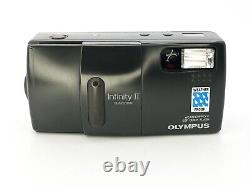 Olympus Infinity II Quartz Date (AF-1 Super) Compact 35mm Film Camera + Strap