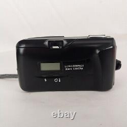 Olympus MJU-II 35mm Compact Camera Analog Black UNTESTED