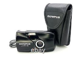 Olympus MJU II /? Mju-II Stylus Epic Compact 35mm Film Camera + Case + Strap