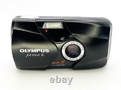 Olympus MJU II /? Mju-II Stylus Epic Compact 35mm Film Camera + Case + Strap