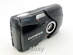 Olympus MJU II /? Mju-II Stylus Epic Compact 35mm Film Camera + Case + Strap