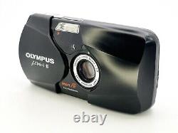 Olympus MJU II /? Mju-II Stylus Epic Compact 35mm Film Camera + Case + Strap