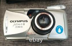 Olympus MJU II Zoom 80 35mm Film Camera 38-80mm All-Weather Please Read Listing