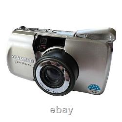 Olympus MJU Zoom 105 35mm Compact Zoom Film Camera Fully Tested, Great Cond