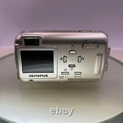 Olympus Mju 300 3.2MP Compact Digital Camera Silver Tested 128MB XD, Charger#334