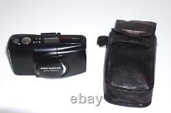 Olympus Mju Zoom 115 Stylus Epic 38-115mm 35mm Autofocus Camera. Case & battery