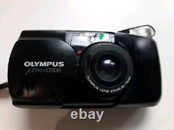 Olympus Stylus Zoom 35mm Compact Film Camera Point & Shoot Black Mju Tested #1