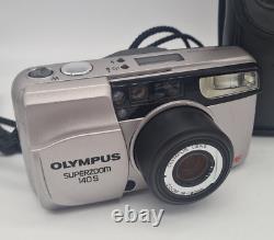 Olympus Superzoom 140 S 35MM Film Multi AF Camera Silver With Olympus Case