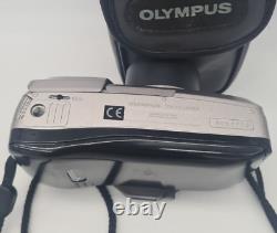 Olympus Superzoom 140 S 35MM Film Multi AF Camera Silver With Olympus Case