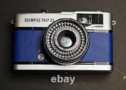 Olympus TRIP 35 Compact 35mm Film Camera Custom Blue