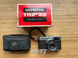 Olympus Trip 35 35mm Compact Point & Shoot Film Camera Silver Zuiko 40mm F/2.8