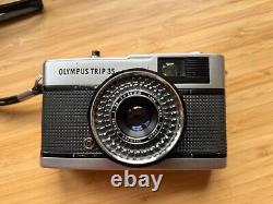 Olympus Trip 35 35mm Compact Point & Shoot Film Camera Silver Zuiko 40mm F/2.8