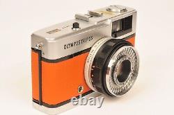 Olympus Trip 35 Compact 35mm Film Camera Burnt Orange Leather 3 Month Warranty