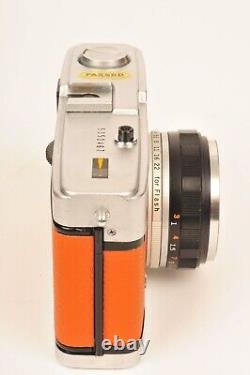 Olympus Trip 35 Compact 35mm Film Camera Burnt Orange Leather 3 Month Warranty