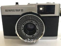 Olympus Trip 35 Compact Vintage Camera With Case Lens Cap Instructions UNTESTED