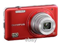 Olympus V Series VG-120 14.0MP Digital Camera 5 x Zoom Red Display Stock