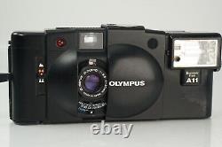 Olympus XA2 Camera & A11 Flash 35mm Point & Shoot Rangefinder Camera Black