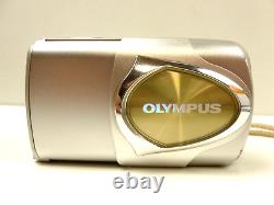Olympus µ mju 400 Digital Camera 4MP Silver & Gold 128MB xD Card & Extras