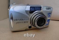Olympus mju III 80 35mm Compact Film Camera Silver MJU Point & Shoot