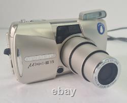 Olympus µmju III Zoom 115 35mm Compact Film Camera Silver mju Point & Shoot