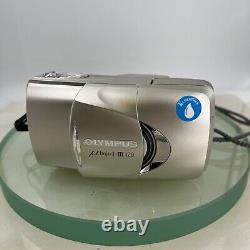 Olympus µmju-III Zoom 120 35mm Compact Film Camera Silver mju Point & Shoot 394
