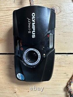 Olympus mju II Stylus Epic 35mm Film Camera with 35 mm lens & Custom Strap