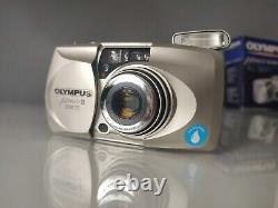 Olympus µ mju II Zoom 170 35mm Compact Film Zoom Camera Point Shoot Silver MJU