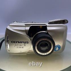 Olympus µmju-II Zoom 80 35mm Compact Film Camera mju Point & Shoot Beige TESTED