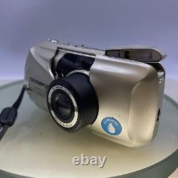 Olympus µmju-II Zoom 80 35mm Compact Film Camera mju Point & Shoot Beige TESTED