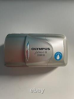 Olympus µmju-II Zoom 80 Camera 38-80mm Multi All-Weather Inc case + New Battery
