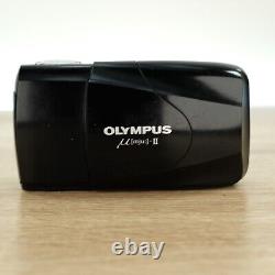 Olympus µmju-II f/2.8 35mm Compact Film Camera mju Point & Shoot Black with Case