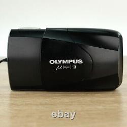 Olympus µmju-II f/2.8 35mm Compact Film Camera mju Point & Shoot Black with Case