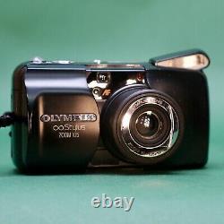 Olympus mju Zoom 105 35mm Point And Shoot Film Camera, Tested & Working Boxed