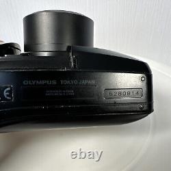 Olympus mju Zoom 140 Compact 35mm Film Camera Black All Weather NICE CONDITION