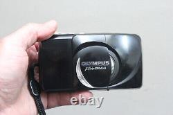 Olympus mju Zoom 140 Compact Film Camera Point & Shoot Black Tested Working