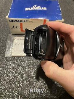 Olympus µmju i (with box)- 35mm Camera Exc Cond Battery+Film Tested Video