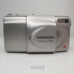 Olympus super zoom 105G point & shoot compact 35mm film camera power tested