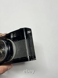 RARE BLACK Olympus TRIP 35 Compact 35mm Film Camera SERVICED, TESTED, Case + Cap