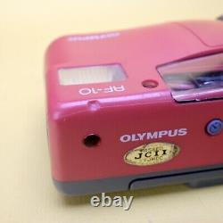 Rare Red Olympus AF-10 Compact Point And Shoot 35mm Film Camera Working Order